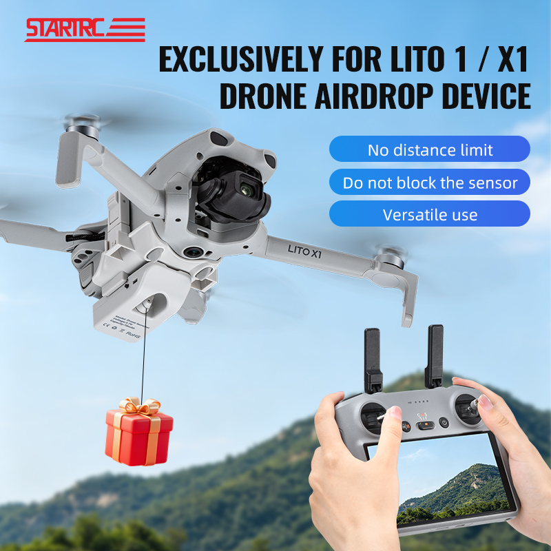 Drone Crop Sprayer - DJI Lito 1/X1 드론용 12KM 에어드롭