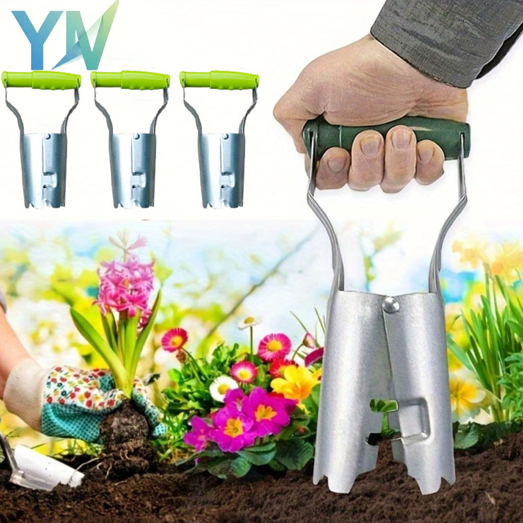 Vegetable Transplanter - 1-5개입 손잡이형 묘목 이식기, 구멍 뚫기,