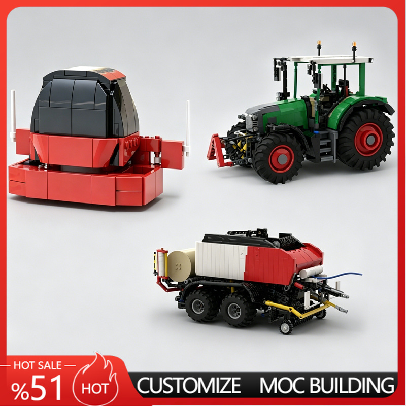 Agriculture Farming Certificate - 새로운 녹색 농장 트랙터와 빨간색 베일러