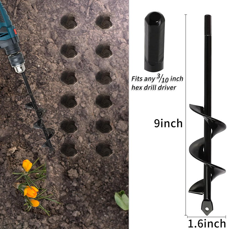 꽃과 채소 심기용 가든 어스 오거 스파이럴 드릴 비트  - Vegetable Transplanter 리뷰 및 가격