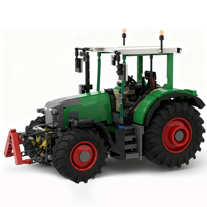 새로운 녹색 농장 트랙터와 빨간색 베일러 트레일러 MO - Agriculture Farming Certificate 리뷰 및 가격